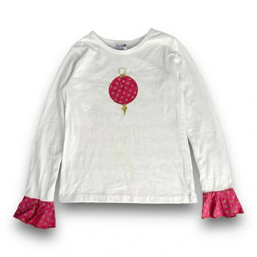 Bailey Boys | Ruffled Christmas Ornament Top (10) 🎄